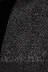 画像4: axes femme POETIQUE / ニットベロアスカート M グレー×ブラック H-26-10-15-015-AX-SK-AK-ZH (4)