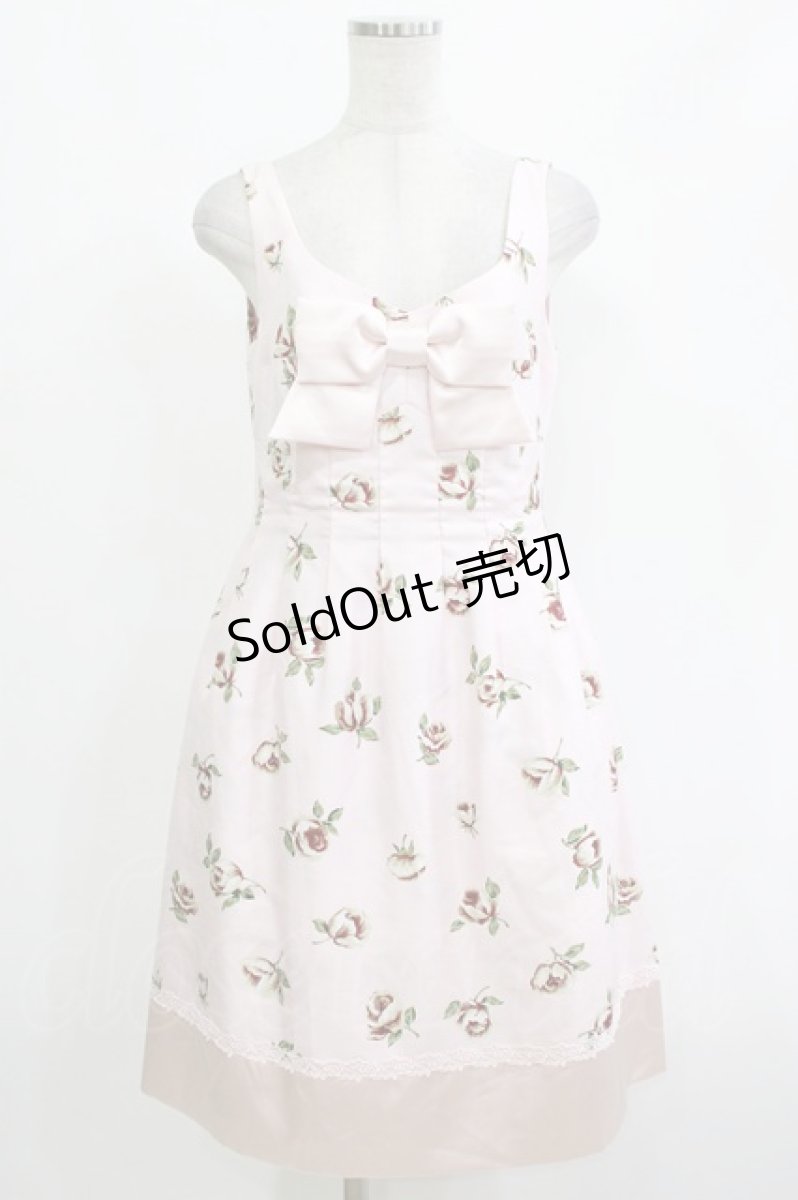 画像1: JESUS DIAMANTE / JAPONドールワンピース 42 バルドー薔薇ピンク H-26-10-15-018-JE-OP-NS-ZH (1)