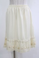 画像1: axes femme / レース重ねペチスカート M 生成り H-26-10-15-020-AX-SK-NS-ZH (1)
