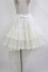 画像1: metamorphose / オーガンジーフリルパニエ Free 白 H-26-10-15-021-ME-SK-NS-ZH (1)