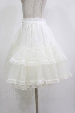 画像2: metamorphose / オーガンジーフリルパニエ Free 白 H-26-10-15-021-ME-SK-NS-ZH (2)