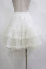 画像3: metamorphose / オーガンジーフリルパニエ Free 白 H-26-10-15-021-ME-SK-NS-ZH (3)