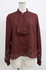 画像1: axes femme / プチハイネックブラウス M ワイン H-26-10-15-024-AX-BL-OW-ZH (1)