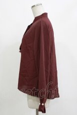 画像2: axes femme / プチハイネックブラウス M ワイン H-26-10-15-024-AX-BL-OW-ZH (2)