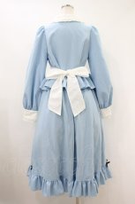 画像2: Cherirulu Chocola / ブラウス+MYフリルスカート+エプロン M サックス H-26-10-16-030-LO-OP-NS-ZH (2)