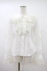 画像1: metamorphose / ラッセルレースブラウス Free 白 H-26-10-16-047-ME-BL-NS-ZH (1)