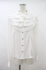画像1: axes femme kawaii / 3wayジャボ付きブラウス M 白 H-26-10-16-050-AX-BL-NS-ZH (1)