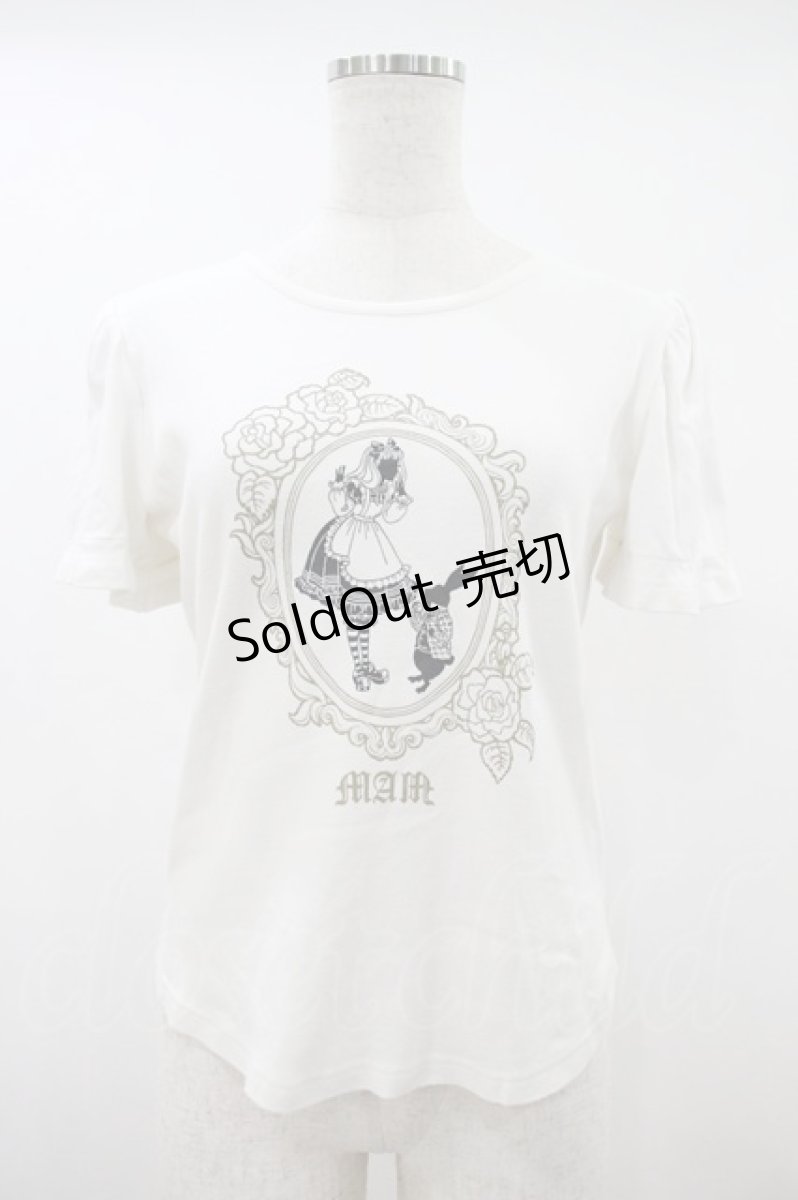 画像1: MAM MAXICIMAM / アリスプリントTシャツ Free オフ H-26-10-16-053-LO-TS-NS-ZH (1)