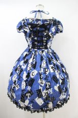画像2: Angelic Pretty / トランプカーニバルワンピース Free ブルー H-26-10-16-012-AP-OP-NS-ZH (2)