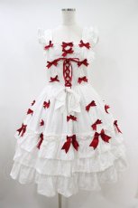 画像1: BABY,THE STARS SHINE BRIGHT / Ribbon ribbon blooms ジャンパースカート Free オフ白 H-26-10-16-015-BA-OP-NS-ZH (1)
