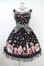 画像1: Angelic Pretty / MIRACLE★CANDYドットチュールジャンパースカート Free ブラック H-26-10-16-016-AP-OP-NS-ZH (1)