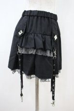 画像3: DimMoire / サイドフリルミニスカート L 黒 H-26-10-17-028-PU-PA-AK-ZH (3)