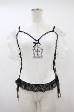 画像1: DimMoire / Gothicチュールトップス L 白 H-26-10-17-041-PU-TO-AK-ZH (1)