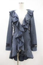 画像1: Ozz oneste / フリルカーディガン  青 H-26-10-17-046-OO-JA-AK-ZH (1)