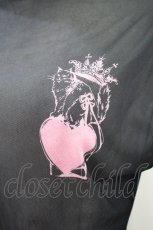 画像3: dependoll / ribbon tatoo sheer tops F 黒×ピンク H-26-10-17-053-PU-TO-AK-ZH (3)