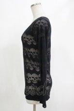 画像2: HYSTERIC GLAMOUR / スカルシアーカットソー  黒 H-26-10-18-048-PU-TO-AK-ZH (2)