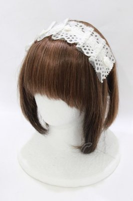 Preview of リボンヘアバンド  オフ×ブラック