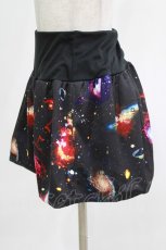 画像2: galaxxxy / 総柄スカート  黒 H-26-10-18-010-PU-SK-AK-ZH (2)