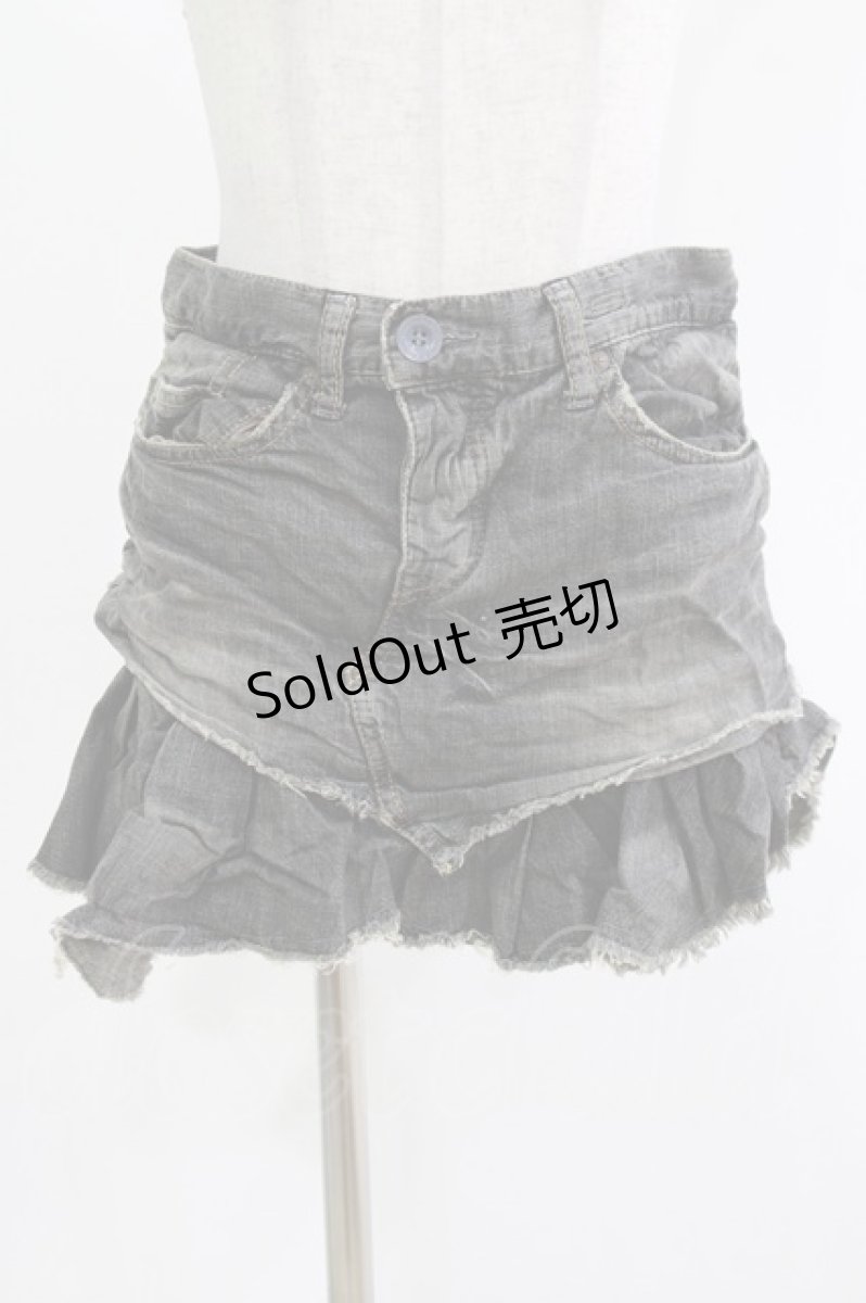 画像1: HYSTERIC GLAMOUR / デニムミニスカート XS グレー H-26-10-18-012-PU-SK-AK-ZH (1)