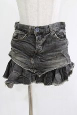 画像1: HYSTERIC GLAMOUR / デニムミニスカート XS グレー H-26-10-18-012-PU-SK-AK-ZH (1)