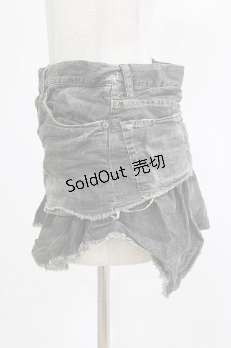 画像2: HYSTERIC GLAMOUR / デニムミニスカート XS グレー H-26-10-18-012-PU-SK-AK-ZH (2)