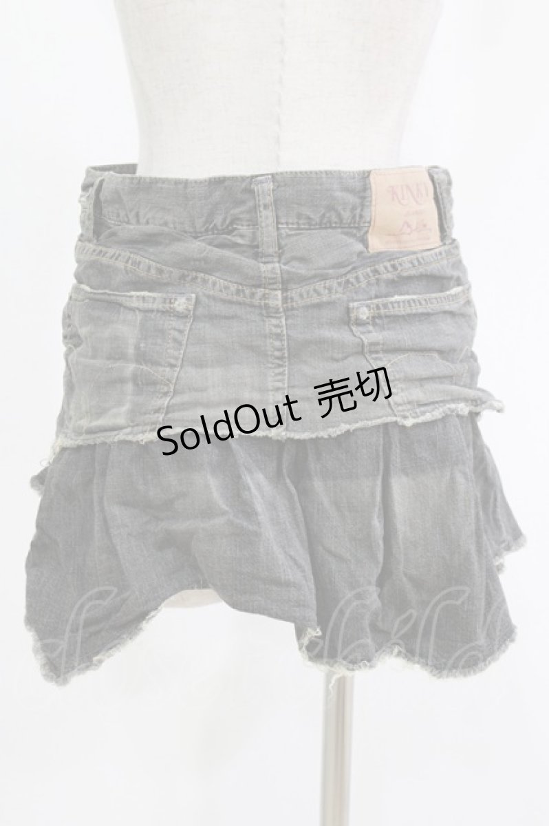 画像3: HYSTERIC GLAMOUR / デニムミニスカート XS グレー H-26-10-18-012-PU-SK-AK-ZH (3)