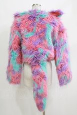 画像3: galaxxxy / ファージャケット  カラフル H-26-10-18-024-PU-CO-AK-ZH (3)
