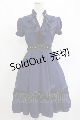Preview of リボン付パーティー姫ワンピース M ネイビー