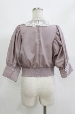 画像3: axes femme POETIQUE / 綿タッチボリューム袖ブラウス M ピンク H-26-10-19-039-AX-BL-OW-ZH (3)