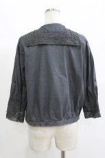 画像3: axes femme / コットンショート丈ブラウス M チャコール H-26-10-19-048-AX-BL-SZ-ZH (3)