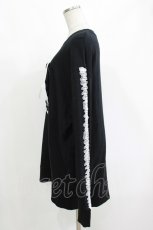 画像2: Pimk Strawberry / ハートフリルスウェット Free ブラック H-26-10-19-049-PU-TO-NS-ZH (2)