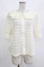 画像1: m petit by misako / TT* AOKレースブラウス M アイボリー H-26-10-19-059-LO-BL-NS-ZH (1)