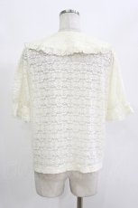 画像3: m petit by misako / TT* AOKレースブラウス M アイボリー H-26-10-19-059-LO-BL-NS-ZH (3)