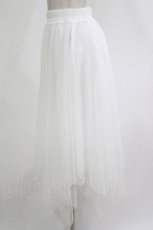 画像2: MARBLE / チュールスカート Free 白 H-26-10-19-066-GO-SK-NS-ZH (2)