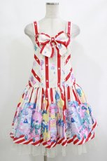 画像1: Angelic Pretty / Toy Doll Boxサロペットセット Free 白 H-26-10-19-009-AP-OP-NS-ZH (1)