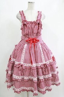 【physical drop】 ノスタルジックプリンセスドレス エンジ　赤 Physical Drop -OP - closet child オンラインショップ