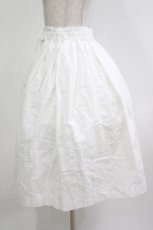 画像2: Fi.n.t / フレンチリネン風タックスカート Free OFFWHITE H-26-10-19-028-CA-SK-NS-ZH (2)