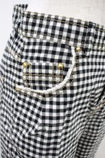 画像3: Franche Lippee / ギンガムチェックパンツ S ブラック H-26-10-20-038-LO-PA-NS-ZH (3)