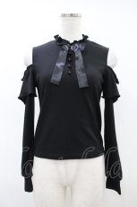 画像1: DearMyLove / 肩開きリブニット M ブラック H-26-10-20-043-GO-TO-YZ-ZH (1)