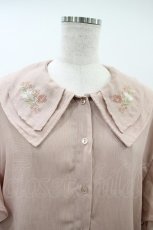 画像3: axes femme / 刺繍チュニックブラウス M ピンク H-26-10-20-046-AX-TO-SA-ZH (3)