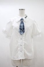 画像1: majoretty / MR*ネクタイツキフリルBL L ブルー H-26-10-20-053-LO-BL-YZ-ZH (1)