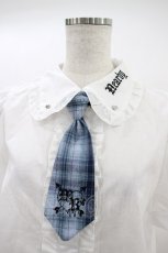 画像3: majoretty / MR*ネクタイツキフリルBL L ブルー H-26-10-20-053-LO-BL-YZ-ZH (3)