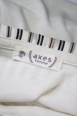 画像4: axes femme / ストライプブラウス風半袖カットソー M アイボリー H-26-10-20-055-AX-BL-SA-ZH (4)