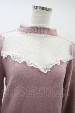 画像3: Ank Rouge / ヨークドットチュールニット M ピンク H-26-10-20-059-CA-TO-YZ-ZH (3)