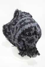 画像2: metamorphose / スワンボーダーボンネット  ブラック H-26-10-20-010-ME-AC-NS-ZH (2)