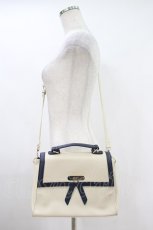 画像1: an another angelus / クロスタイデザインバッグ  Ivory/Navy H-26-10-20-013-CA-BG-NS-ZH (1)