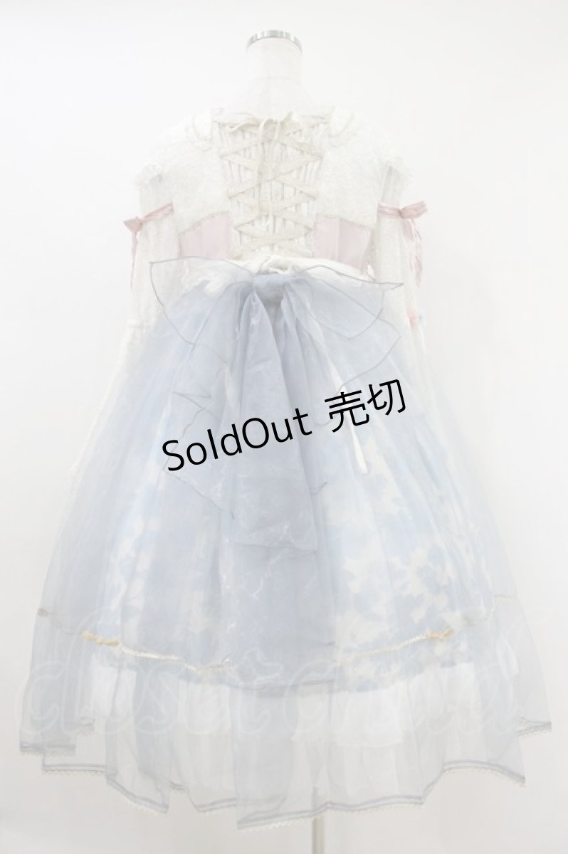 画像2: BABY,THE STARS SHINE BRIGHT / SA・KU・RA Celestial Maidenワンピース&リボンコームセット Free 白/サックス H-26-10-20-014-BA-OP-NS-ZH (2)
