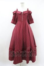 画像1: axes femme / ストライプオフショルワンピース Free レッド H-26-10-20-021-AX-OP-NS-ZH (1)