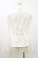 画像2: HYSTERIC GLAMOUR / プリントシャツ M 白 H-26-10-21-051-PU-BL-AK-ZH (2)