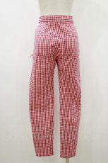 画像2: Candy Stripper / レースアップギンガムパンツ S RED H-26-10-21-055-PU-PA-AK-ZH (2)
